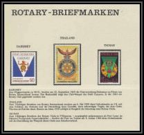 121 - Rotary Club Neuf ** [MNH] 3 Timbres ** Tchad/dahomey/thailande - Rotary, Lions Club