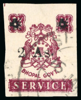 Officials: 1949 2 1/2a (type O22) On 1 1/2a Claret Imperf. Neatly Used - Andere & Zonder Classificatie