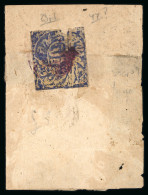 1867 Watercolour 1/2a Deep Violet-blue Used, Plus A 1a Deep Violet-blue (defective) On Part Envelope - Andere & Zonder Classificatie