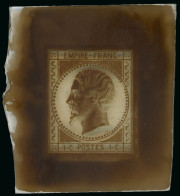 France – Second Empire Issue 1c, One Negative Glass Support Cliché In Dark-brown, - Collections (without Album)