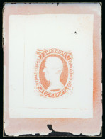 United States, Confederate States – 1862 10c And, Two Glass Clichés With Reverse Imagee In Red And Black (dated Sep 1951 - Collections (sans Albums)