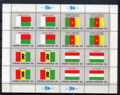 NNUU. Nueva York 1980. Yvert 316-31 X 4 En 4 Pliegos ** MNH. - Unused Stamps