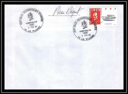 132 Lettre France Fdc (premier Jour) N°2679 Jeux Olympiques (olympic Games) Alberville 92 Signé Signed Autograph Béquet - Winter 1992: Albertville