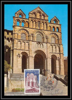 035 Carte Maximum (card) Signé (signed Autograph) Jean Pheulpin - N°2084 Série Touristique. Cathédrale Du Puy. - 1980-1989