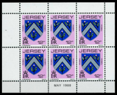 JERSEY HEFTCHENBLATT Nr HB 0-33 MAY88 Postfrisch X6BE75A - Jersey