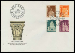 SCHWEIZ 1967 Nr 862-865 BRIEF FDC S41BFAA - Lettres & Documents