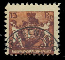 LIECHTENSTEIN 1921 Nr 51A Gestempelt ATTEST X1D7D2A - Used Stamps