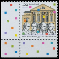 BRD BUND 1999 Nr 2028II Postfrisch ECKE-ULI X60B0DE - Nuevos