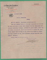 Espagne Bilbao Madrid La Papelera Espanola ( Papeterie, Logo Éléphant ) 1909 - Imprimerie & Papeterie