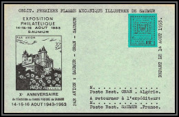 85557/ Discount Maury N°5 Grève De Saumur 1953 Vert Foncé Sur Carte - 1921-1960: Période Moderne