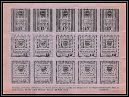 85490/ Maury N°4/6 Grève De Saumur 1953 Violet Cote 375 Euros Feuille Complete (sheet)  - Other & Unclassified