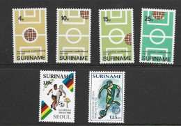 Sudan Soccer At Olympic Games 1988 & 1992 Singles + 1970 Football Association Set Of 4 MNH - Unused Stamps