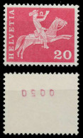 SCHWEIZ ROLLENMARKEN Nr 699yR OKB Postfrisch X6794FE - Rouleaux