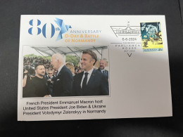 8-6-2024 (32) 80th Anniversary Of D-Day Landing & Battle Of Normandy - France Welcome The US & Ukraine Presidents - Militaria