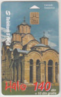 SERBIA - Gračanica Monastery 3, 01/01, Chip: GEM5 (Red), Tirage 100.000, Used - Yugoslavia