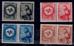 ROMANIA 1950 POSTAGE DUE MI No 93-6 MNH VF!! - Postage Due