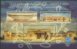 GREECE- GRECE - HELLAS 2002: Miniature Sheet MNH**  "Athens 2004"  6th issue From “Olympic Games 2004 - Unused Stamps