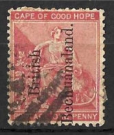 BECHUANALAND...QUEEN VICTORIA..(1837-01 )..." 1891.."..SG31....WATERMARK ANCHOR...FILLER , TORN...(CAT.VAL.£20.)..USED.. - 1885-1964 Bechuanaland Protectorate