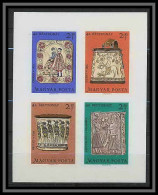 318 Hongrie (Hungary) - N° 2068/71 Journee Du Timbre Poterie Non Dentelé Imperf - Unused Stamps