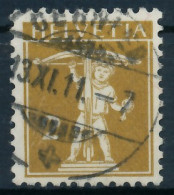 SCHWEIZ 1909 Nr 111II Zentrisch Gestempelt X6C2A2A - Used Stamps