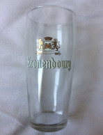 Verre à Bière Kronenbourg 25 Cl Logo Blanc Et Or - Année 1970 - 1980 - Vasos