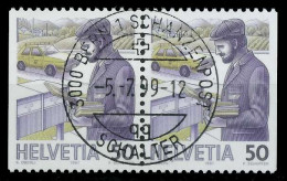 SCHWEIZ 1987 Nr 1343Dl 1343Dr Zentrisch Gestempelt WAAGR PAA X72910A - Used Stamps