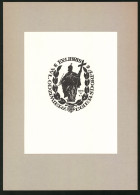 Exlibris Wlodzimierz Egiersdorff, Heiliger Ritter Mit Schwert Und Kreuz  - Bookplates