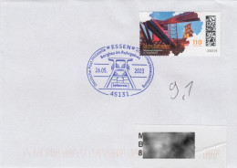 Germany 2023, Bochum, Essen, Zoliverein Coal Mine, Circulated Cover, Commemorative Postmark Essen - Autres & Non Classés