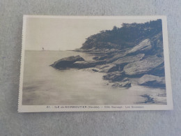 CPA -  AU PLUS RAPIDE  - ILE DE NOIRMOUTIER - COTE SAUVAGE - LES SOUZEAUX  -  NON VOYAGEE - Ile De Noirmoutier