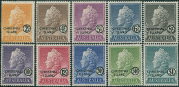 Christmas Island 1958 SG1-10 QEII Set MNH - Christmas Island