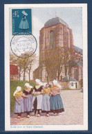 Pays Bas - Carte Maximum - Grote Kerk Te Veere - 1958 - Maximum Cards