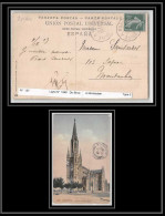 20741 Convoyeur Ligne 1069 De Brives Montauban Sur Carte Postale Espagne Spain San Sébastian 1909 France Ferroviaire - Poste Ferroviaire