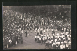 AK Leipzig, 1. Deutsches Arbeiter-Turn Und Sportfest 1922, Auftaktumzug  - Autres & Non Classés