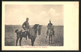 AK Prinz Ferdinand Maria Von Bayern Zu Pferde  - Royal Families