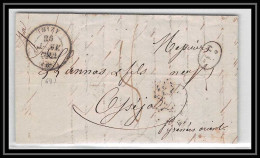 1495 Rhone Marque Postale Thizy Taxe 1d Pour Osséja Pyrénées-Orientales 26/1/1842 LAC Lettre Cover France - 1801-1848: Precursors XIX