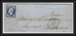 1258 Indre-et-Loire Napoleon N°14 T1 PC 1745 LOCHES Pour Richelieu 16/2/1856 Convoyeur LSC Lettre Cover France - 1849-1876: Période Classique