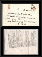 0612 Paris Marque Postale 31/10/1819 Pour Le Député FOUCHE Paris Port Payé A En Noir DIVERS Cach LAC Lettre Cover France - 1801-1848: Précurseurs XIX