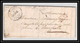 0472 Charente-Maritime Marque Postale Surgères Port Payé 6/4/1848 La Rochelle SUBSISTANCE Guerre LAC Lettre Cover France - 1801-1848: Précurseurs XIX