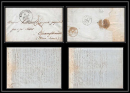 0367 Charente-Maritime Marque Postale - Rochefort 8/3/1846 Pour Champdeniers Deux Sèvres LAC Lettre Cover France - 1801-1848: Précurseurs XIX