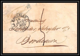 0281 Charente-Maritime Marque Postale - La Rochelle 14/2/1837 LA FLOTTE LAC Lettre Cover France - 1801-1848: Précurseurs XIX