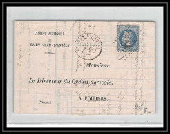 0246 Charente-Maritime Saint-Jean-d'Angély Napoleon 29 A GC 3667 Convoyeur La Rochelle A TOURS LAC Lettre Cover France - Railway Post