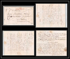 1927 Haute-Marne Marque Postale Chaumont 40x11 Indice 5 Pour Administrateur Des Postes Paris 182 LAC Lettre Cover France - 1801-1848: Précurseurs XIX