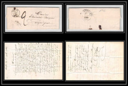 1722 Oise Marque Postale Senlis Pour Compiegne 20/10/1843 LAC Lettre Cover France - 1801-1848: Precursors XIX