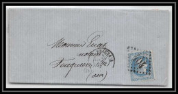 1669 Nord Napoléon N°29 T1 Gc 404 Beauvais Pour Feuquières Oise LAC Lettre Cover France - 1849-1876: Classic Period