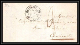 1666 Nord Marque Postale Beauvais Pour Amiens 25/3/1831 LAC Lettre Cover France - 1849-1876: Classic Period