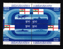 Indien 980-983 Postfrisch Viererblock / Schiffe #JH194 - Other & Unclassified