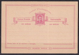 PORTUGAL/Guine . 1878/twenty-reis Postal Stationery Card, Abroad Service/unused. - Portugiesisch-Guinea