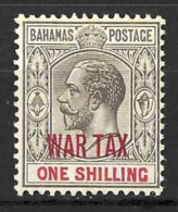 BAHAMAS.....KING GEORGE V...(1910-36.)....WAR TAX......1/-......SG99....(CAT.VAL.£19...).........MH.. - 1859-1963 Crown Colony