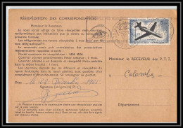 50334 Colombes Hauts De Seine 1966 Flamme Poste Aérienne PA N°40 Caravelle Airmail Ordre Reexpedition Temporaire Fran - 1960-.... Covers & Documents