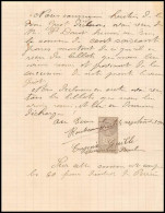 51165 Quittances Y&t N°48 Tasset 1900 Drome Buis-les-Baronnies Timbre Fiscal Fiscaux Sur Document - Briefe U. Dokumente